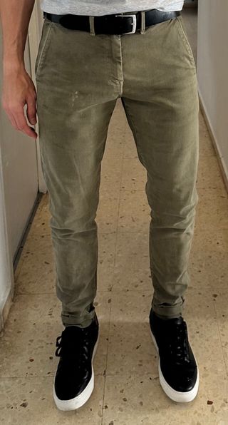Vaqueros Pepe Jeans Slim Fit Verde Oliva