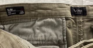 Vaqueros Pepe Jeans Slim Fit Verde Oliva