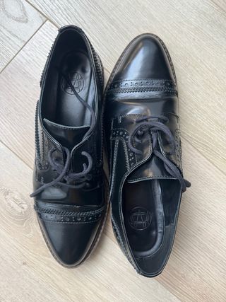 Zapato Oxford Massimo Dutti Talla 37 Negro