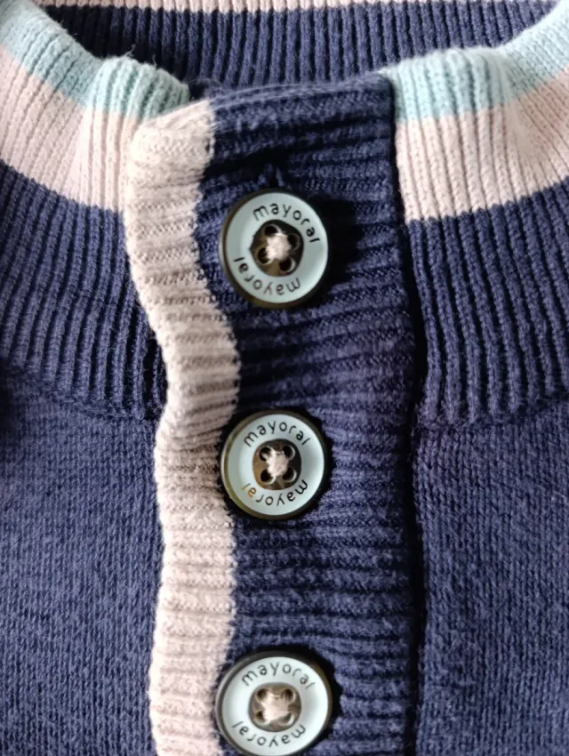 Jersey niño nayoral rayas azul talla 7