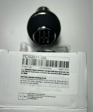 Pomo cambio marchas universal 5 velocidades