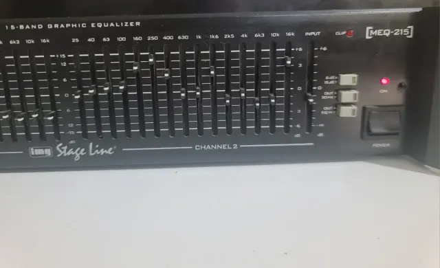 Ecualizador Gráfico Dual 15 Bandas Stage Line