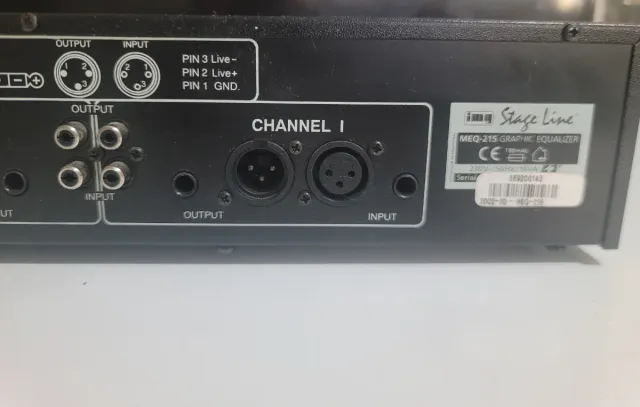 Ecualizador Gráfico Dual 15 Bandas Stage Line