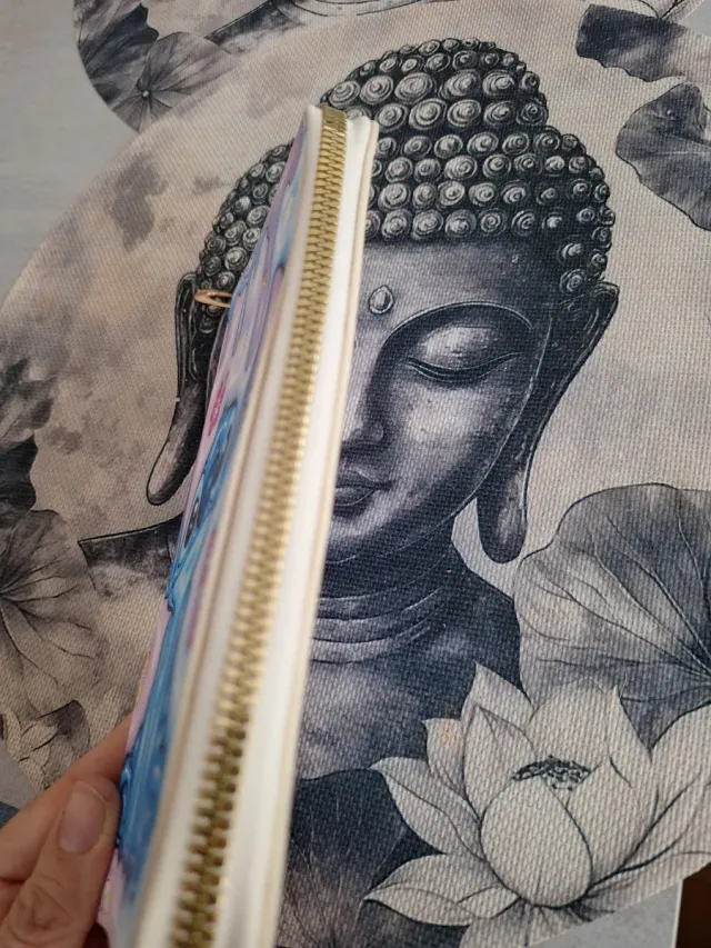 Monedero Stitch Azul y Rosa