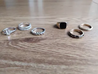 Lote 6 Anillos Bisutería