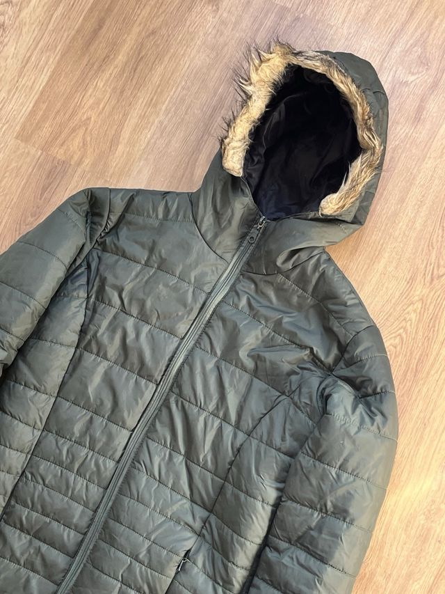 Abrigo largo mujer verde Talla S