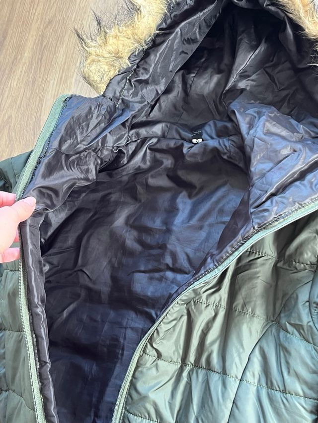 Abrigo largo mujer verde Talla S