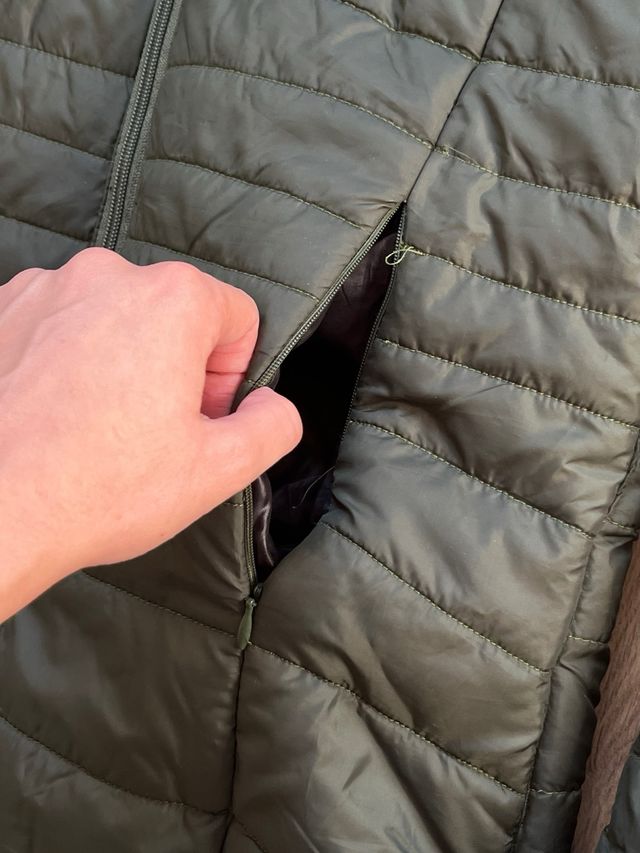 Abrigo largo mujer verde Talla S