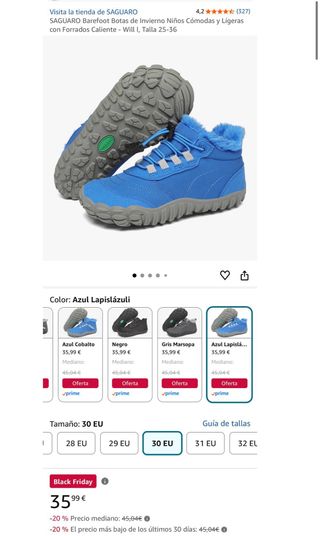 Botas Invierno Niños SAGUARO Azul