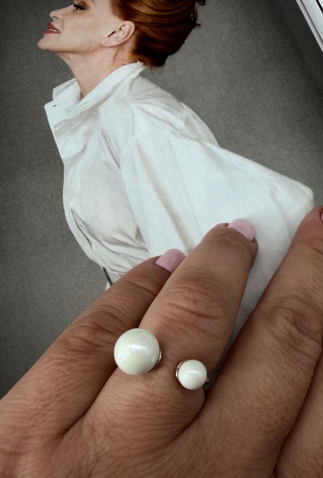 Anello in argento sterling con anelli cuff