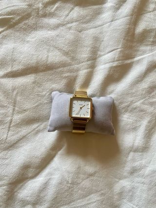 Reloj Cluse Mujer Dorado Cuadrado