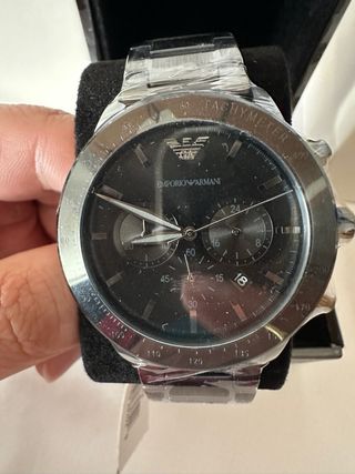 Reloj Emporio Armani Cronógrafo Negro Hombre