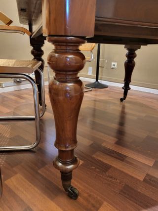 Mesa Caoba Extensible Estilo Inglés