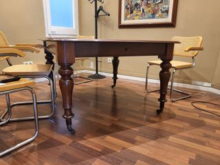 Mesa Caoba Extensible Estilo Inglés