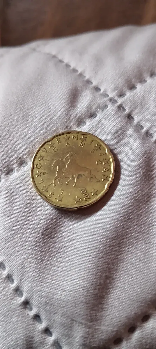 Moneda 20 céntimos Eslovenia 2007