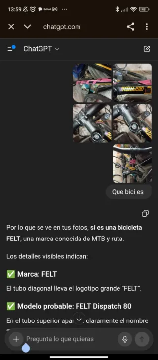 Bicicleta Felt Dispatch 80