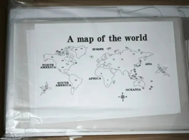 Espejo Decorativo Mapa Mundo Nuevo