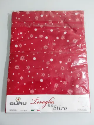 Tovaglia Natale GURU noStiro Antimacchia