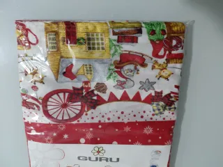 Tovaglia Natale GURU noStiro Antimacchia