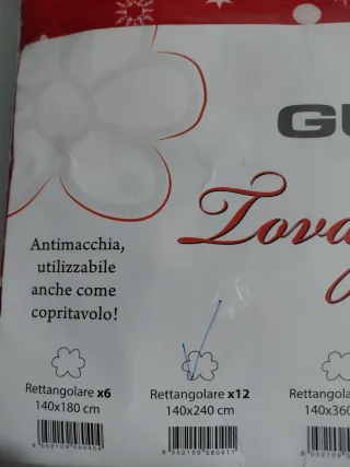 Tovaglia Natale GURU noStiro Antimacchia