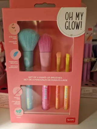 Set 4 Pennelli Make-up Legami Oh My Glow!