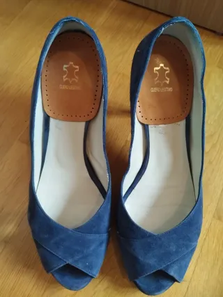 Zapatos D'Alventi Azul Fiesta Mujer