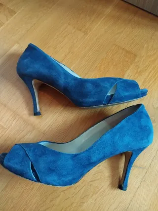 Zapatos D'Alventi Azul Fiesta Mujer