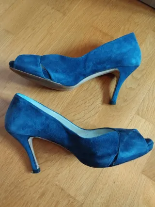Zapatos D'Alventi Azul Fiesta Mujer
