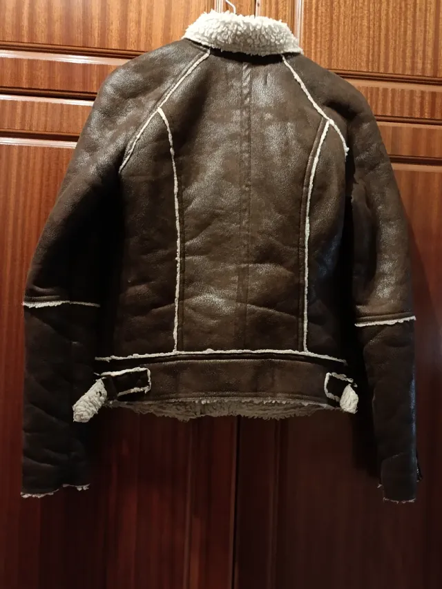 Cazadora Mango mujer marrón