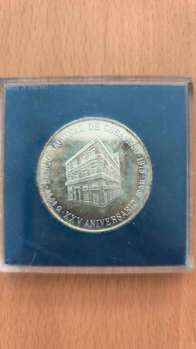 Moneda Banco Nacional de Cuba XXV Aniversario