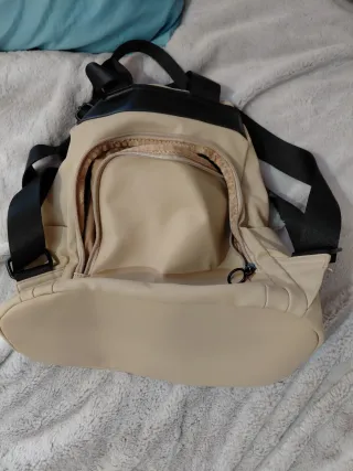 Mochila Beige Casual Minimalista