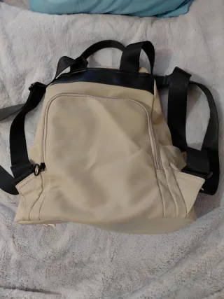 Mochila Beige Casual Minimalista