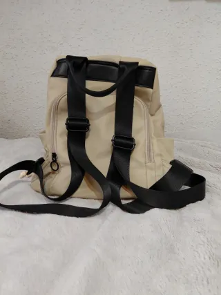 Mochila Beige Casual Minimalista