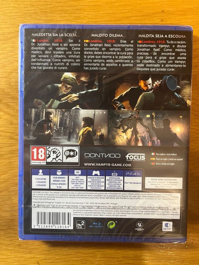 🇪🇸 Vampyr PS4 (PlayStation 4)