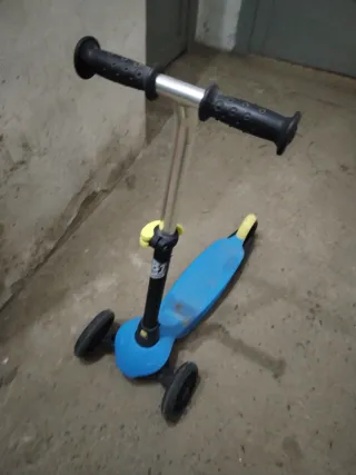 Patinete infantil 3 ruedas azul