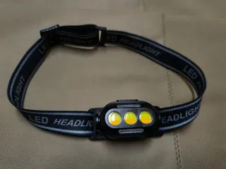 Lanterna de cabeça LED para corrida