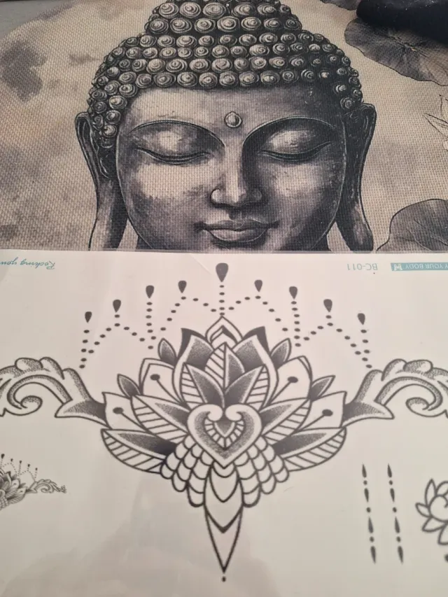 Tatuaje temporal Mandala