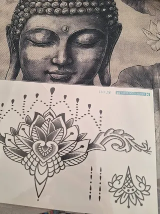 Tatuaje temporal Mandala