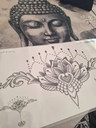 Tatuaje temporal Mandala