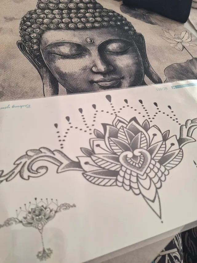 Tatuaje temporal Mandala