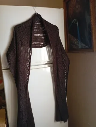 Bufanda marrón de talla única