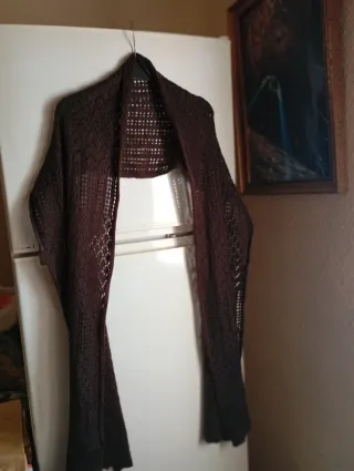 Bufanda marrón de talla única