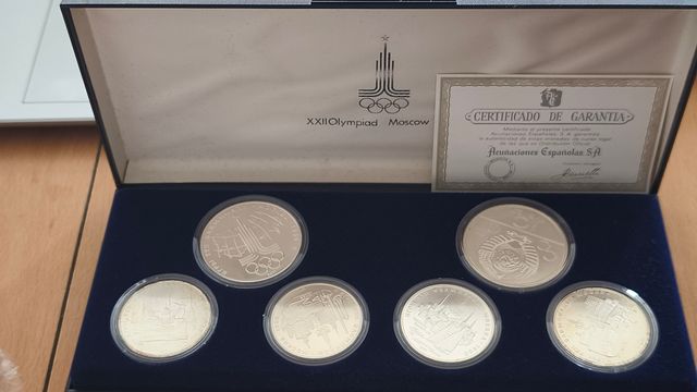 Estuche Monedas XXII Olimpiada Moscú 1980