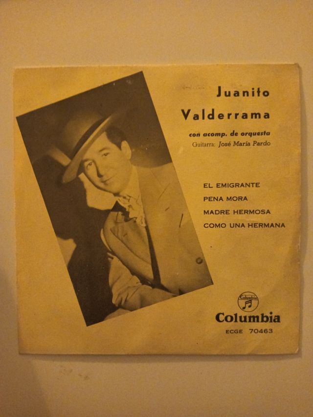 Vinilo Juanito Valderrama - Columbia ECGE 70463