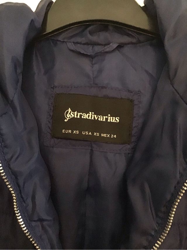 Chaquetón XS Stradivarius Azul