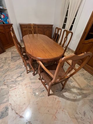 Muebles de comedor de madera maciza