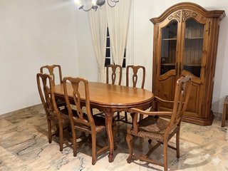 Muebles de comedor de madera maciza