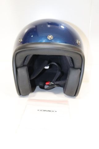 A ESTRENAR Casco Retro DMD Deep Blue Talla XS