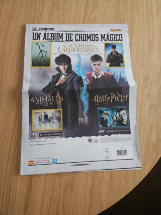 Álbum Cromos Harry Potter Panini Los Crímenes de G