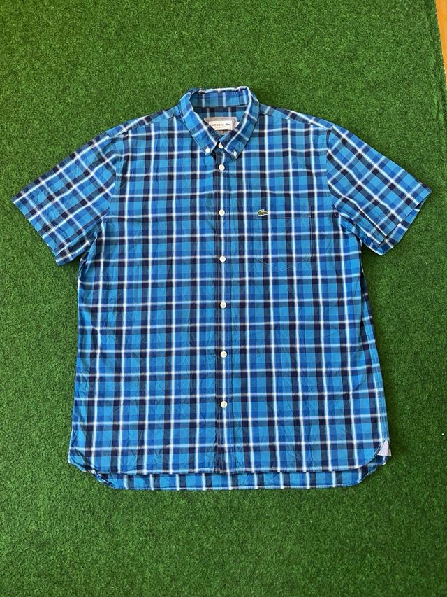 Camisa Lacoste Manga Corta Logo Bordado